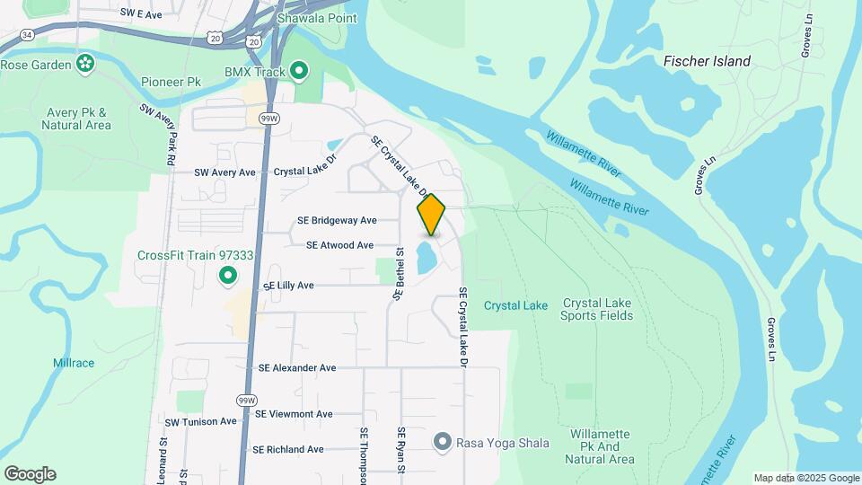 1646 SE Crystal Lake Dr Map and Location Details