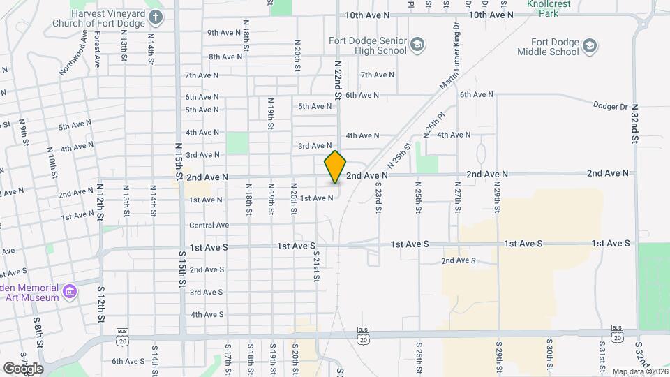 110 N 22nd St Map and Location Details