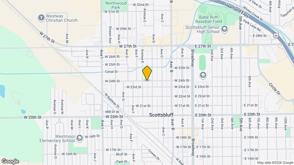 414 W 24th St Map and Location Details