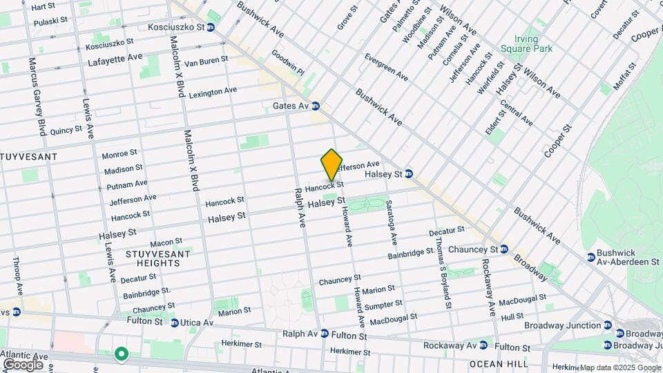 858 Hancock St-Unit -2L Map and Location Details