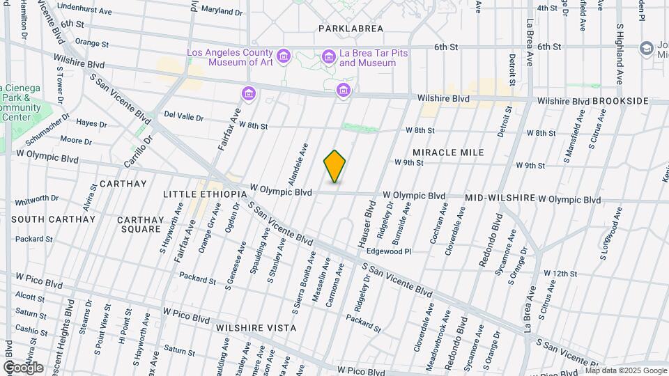 5801 W Olympic Blvd Mapa y Detalles de la Ubicación