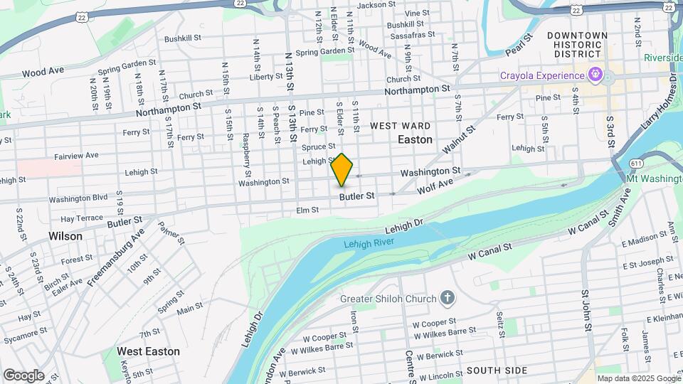 1141 Butler St Map and Location Details