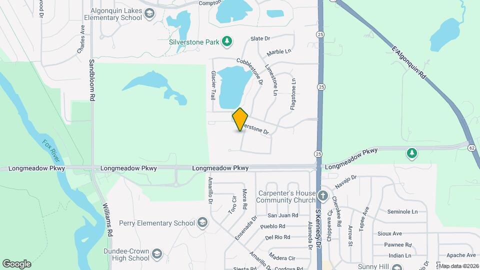 1127 Silverstone Dr Mapa y Detalles de la Ubicación