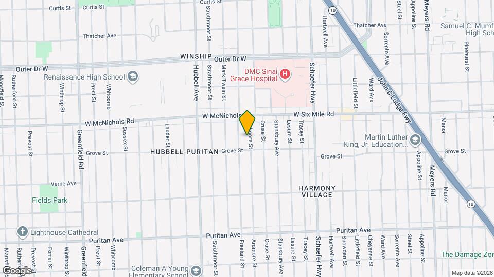 16845 Ardmore St Map and Location Details