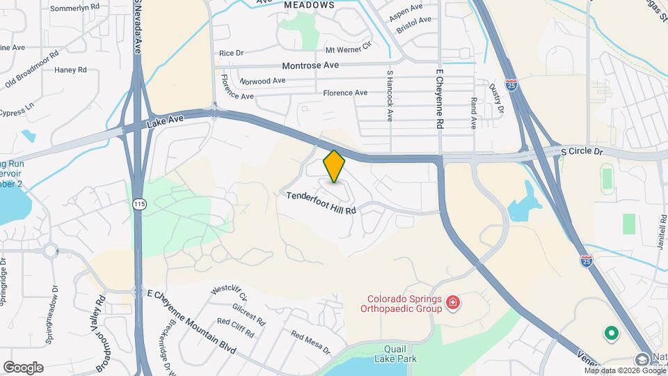 846 Tenderfoot Hill Rd Map and Location Details
