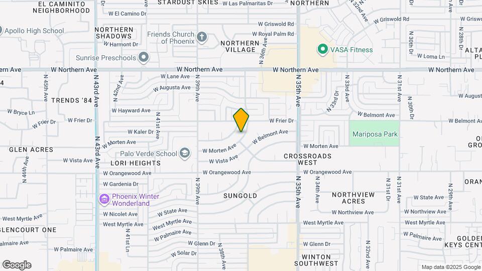 7628 N 37th Ave Map and Location Details