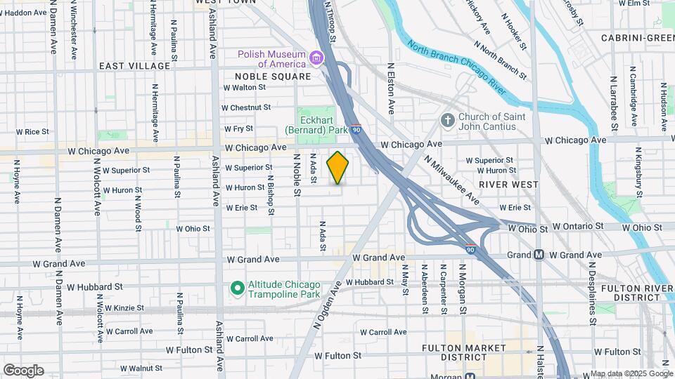 1307 W Huron St Mapa y Detalles de la Ubicación