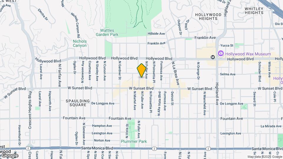1538 N Martel Ave Mapa y Detalles de la Ubicación