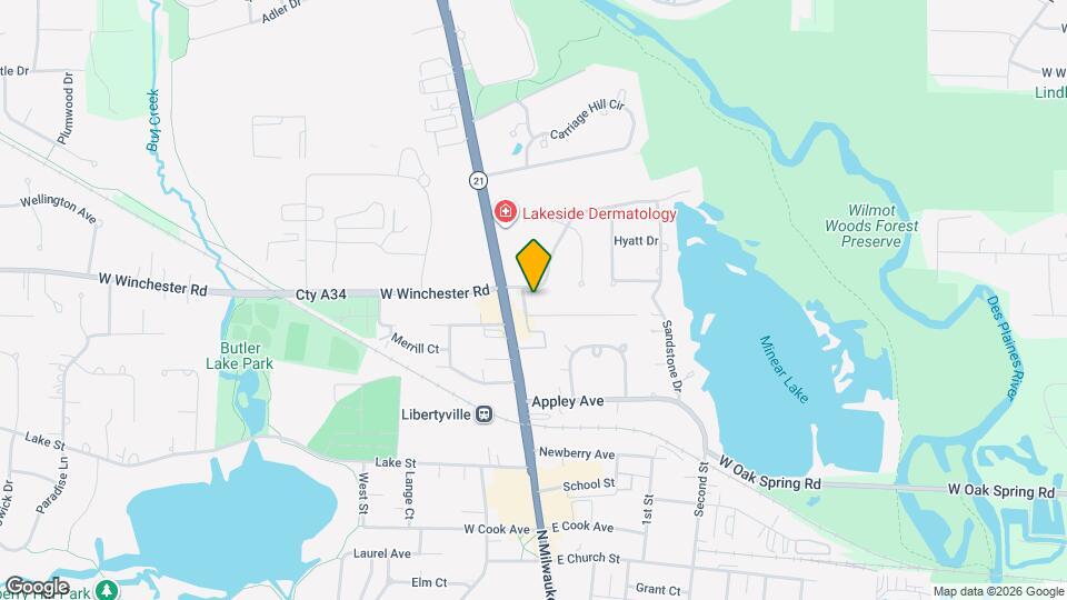 107 E Winchester Rd Map and Location Details