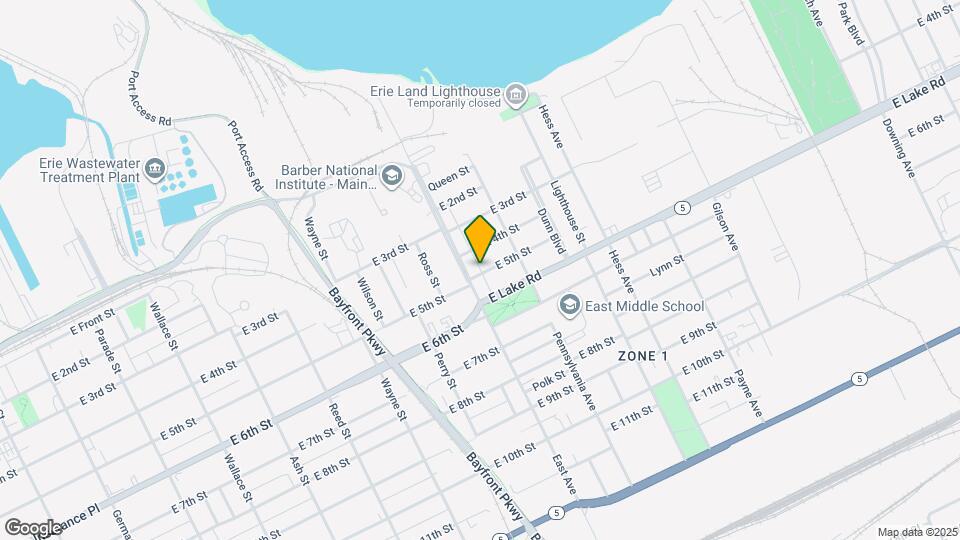 1014 E 5th St Map and Location Details