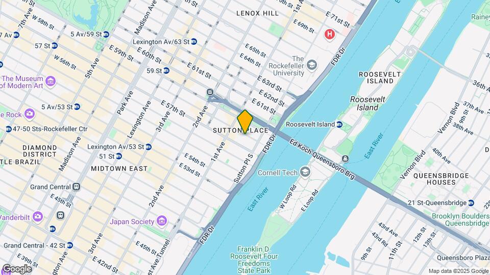 428 E 58th St Map and Location Details