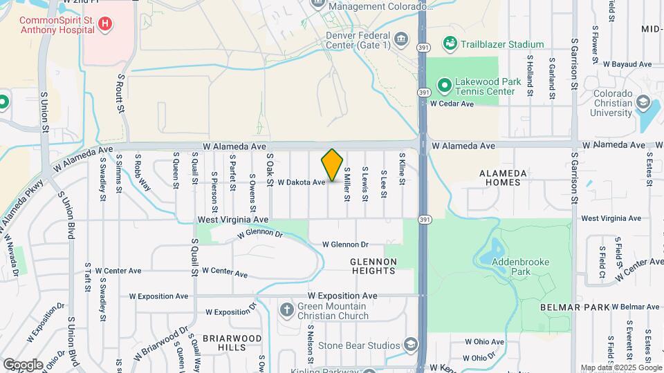 10490 W Dakota Ave Map and Location Details