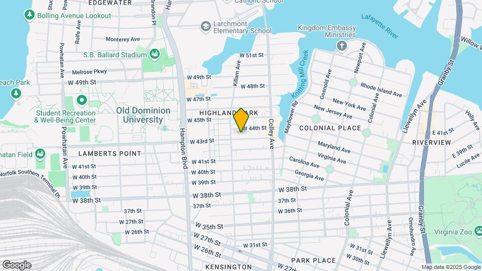 856 W 43rd St Map and Location Details