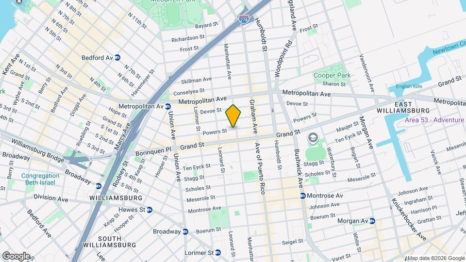 249 Manhattan Ave Mapa y Detalles de la Ubicación