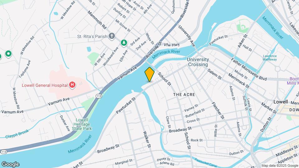 423 Pawtucket St Map and Location Details