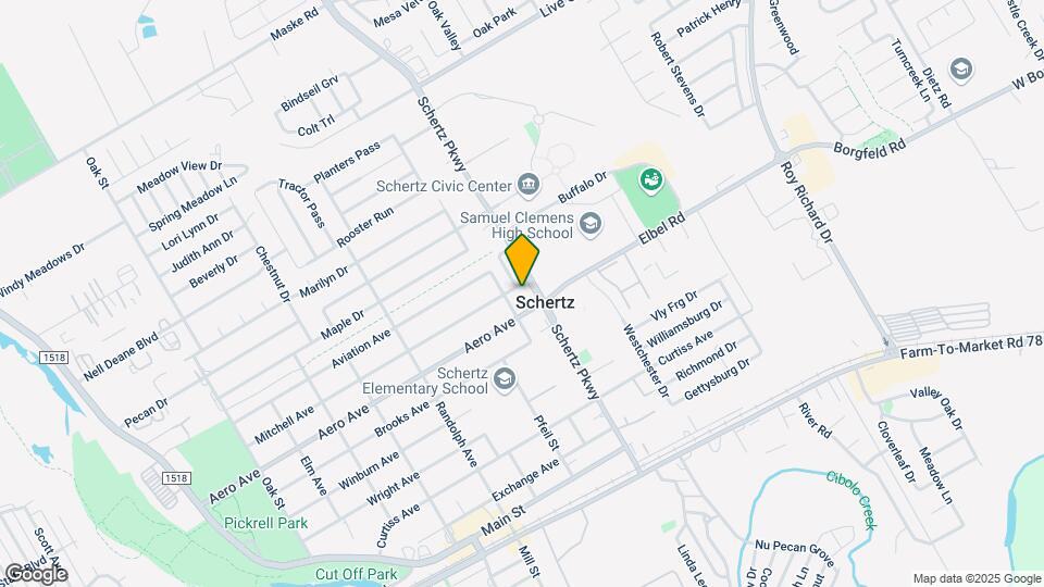 961 Schertz Pkwy Map and Location Details
