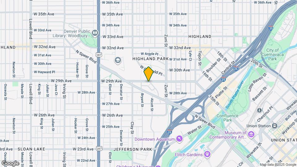2510 W 29th Ave Map and Location Details