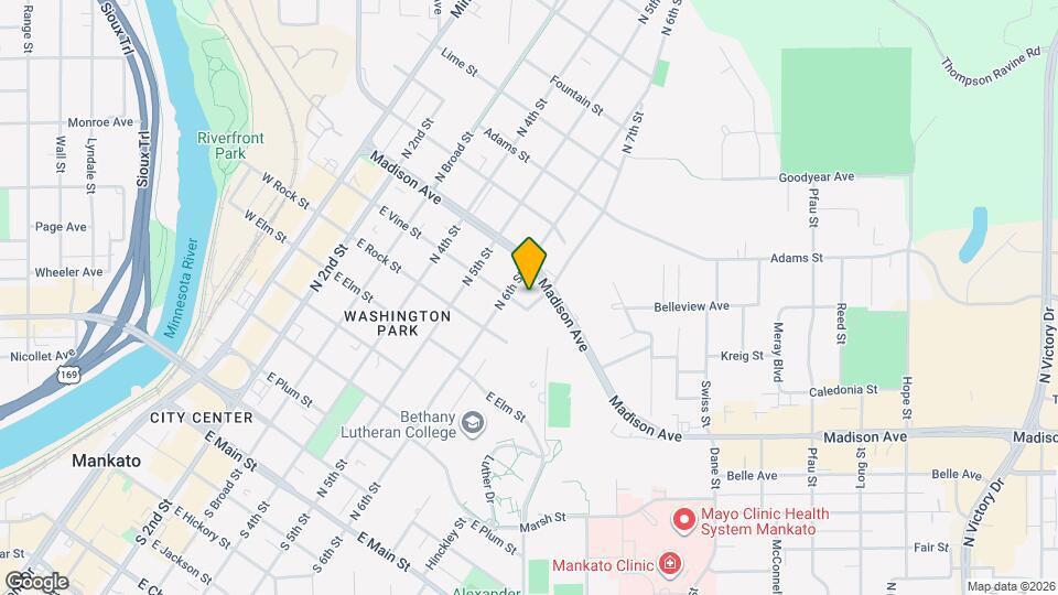 610 E Vine St Map and Location Details