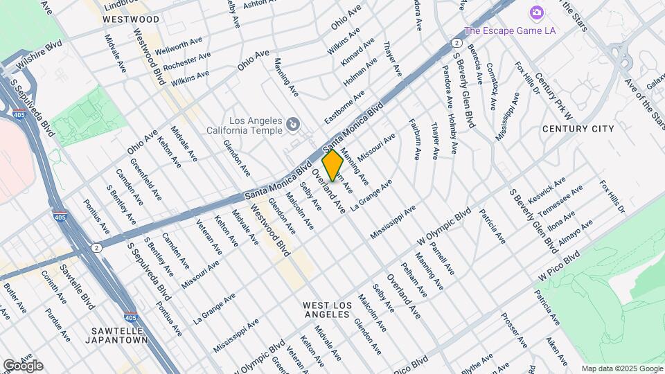 1906 Overland Ave Map and Location Details