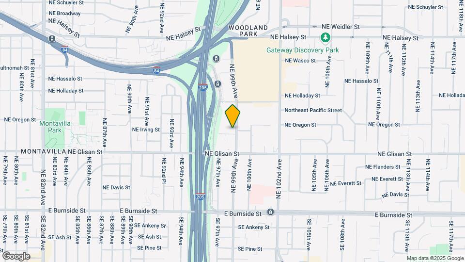 9837 NE Irving St Map and Location Details