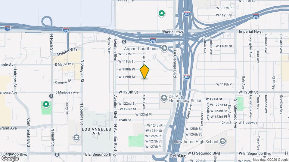 11922 S Isis Ave Mapa y Detalles de la Ubicación