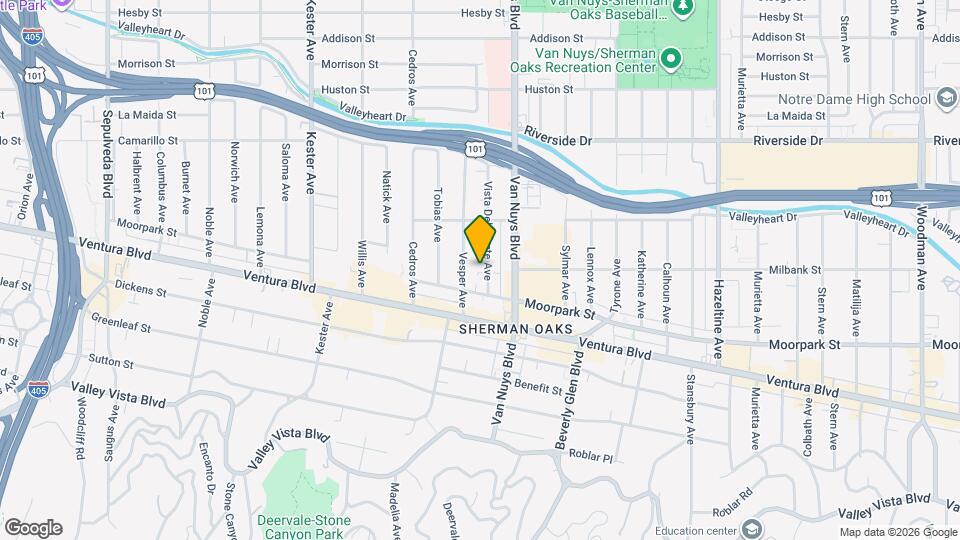 4461 Vista del Monte Ave Mapa y Detalles de la Ubicación