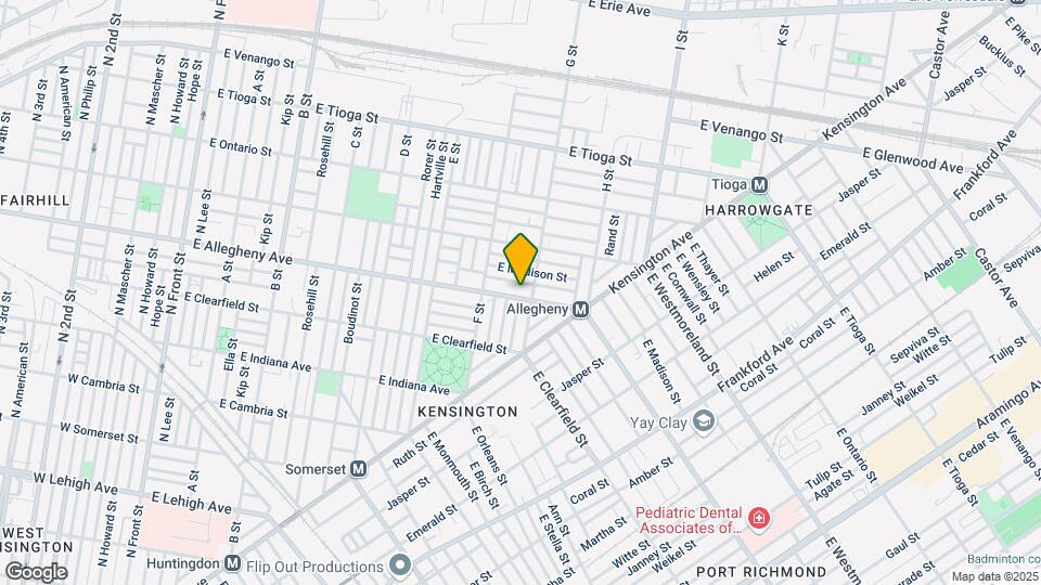 755 E Allegheny Ave Map and Location Details