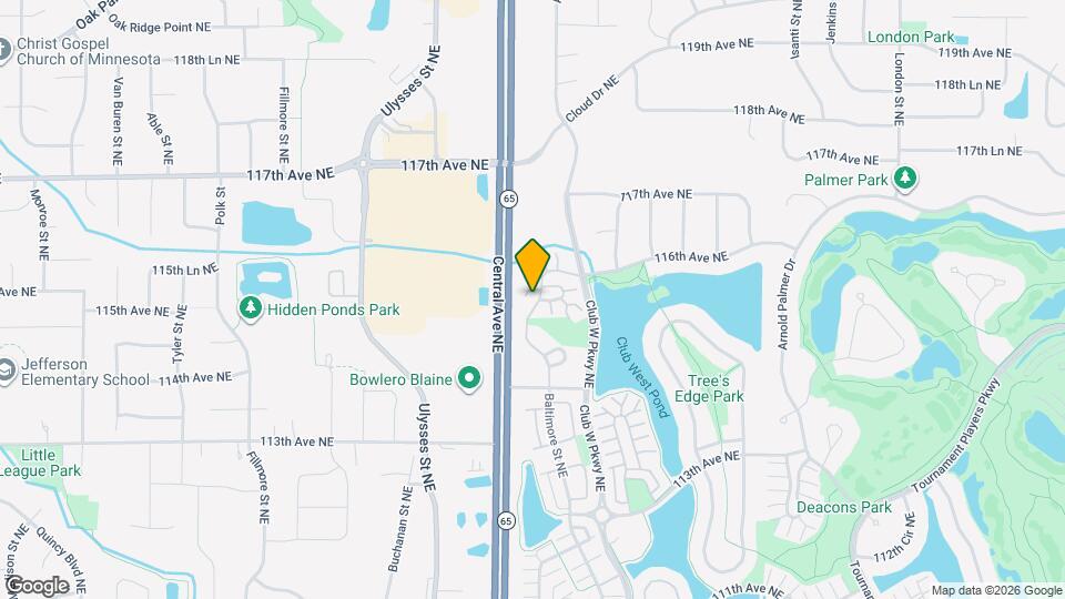 11514 Baltimore St NE Map and Location Details