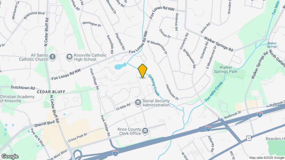 9004 Creekside Ln NW Map and Location Details