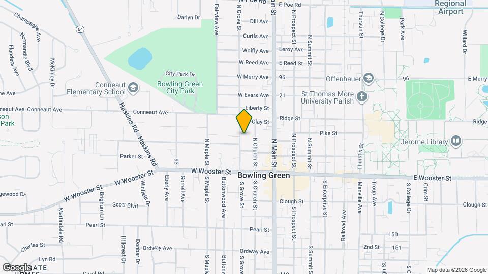 314 N Grove St Map and Location Details