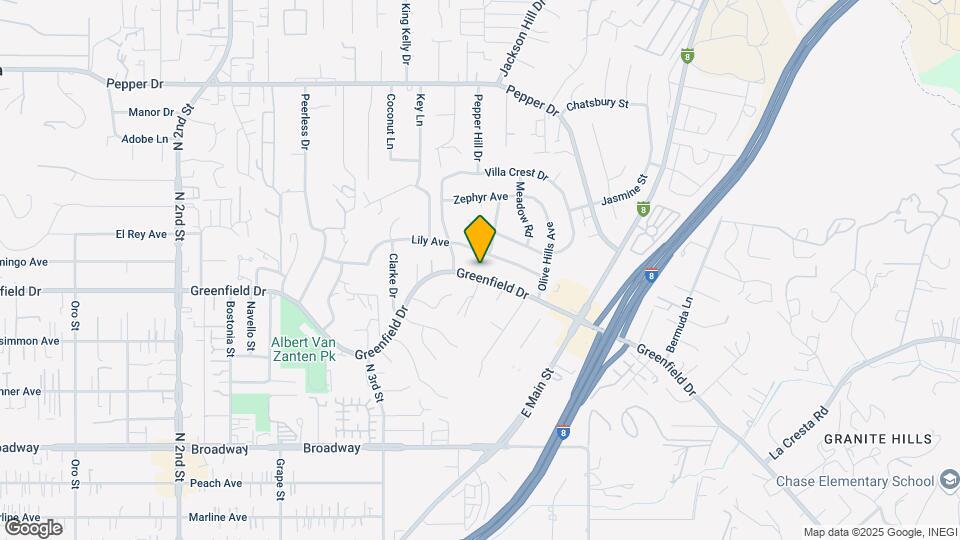 1596 Greenfield Dr Map and Location Details