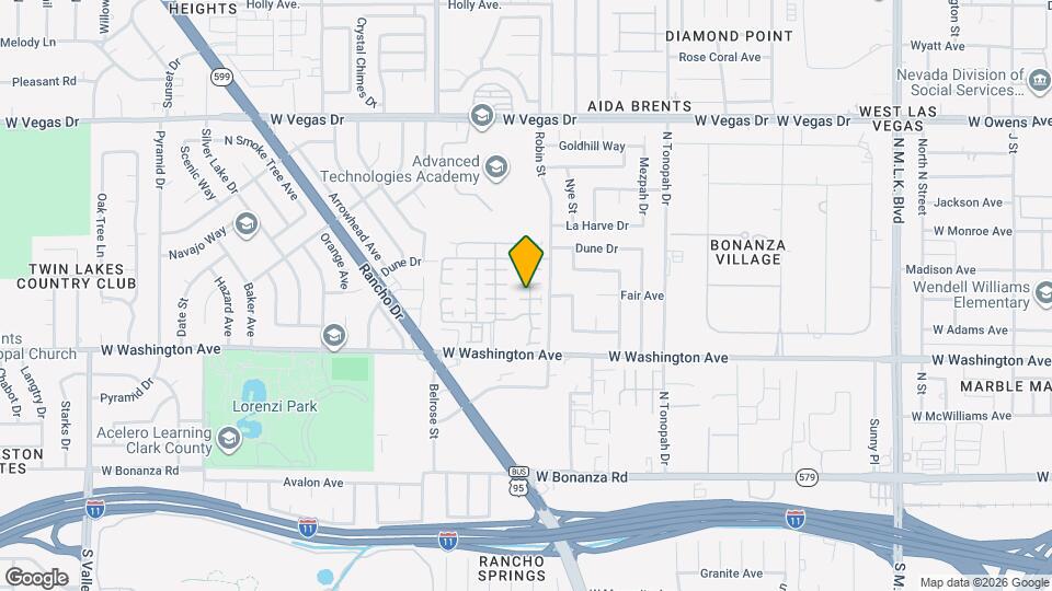 2500 Birds Nest Cactus Ct Mapa y Detalles de la Ubicación