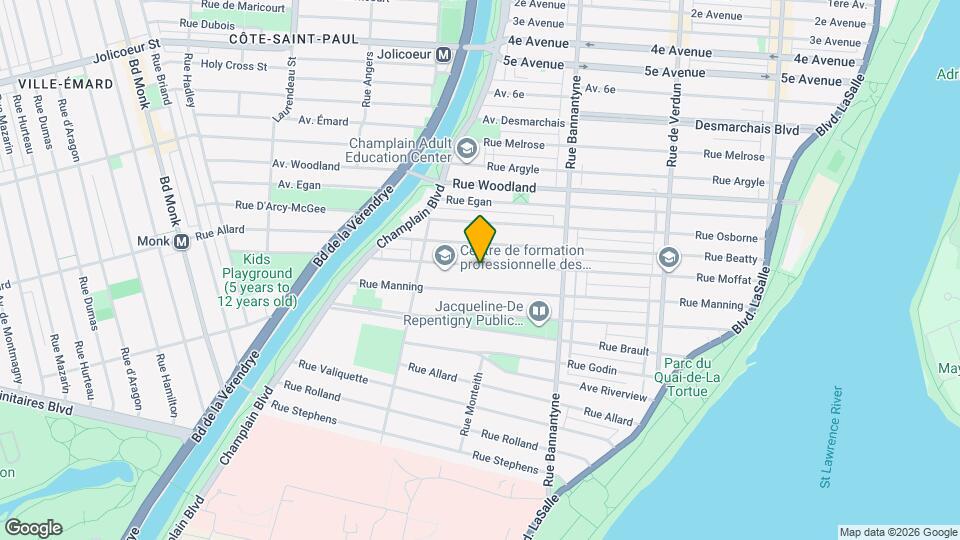 1172-1178 Moffat St Map and Location Details