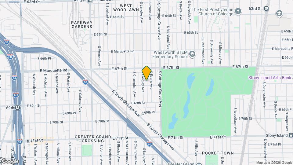 6749 S Langley Ave Map and Location Details
