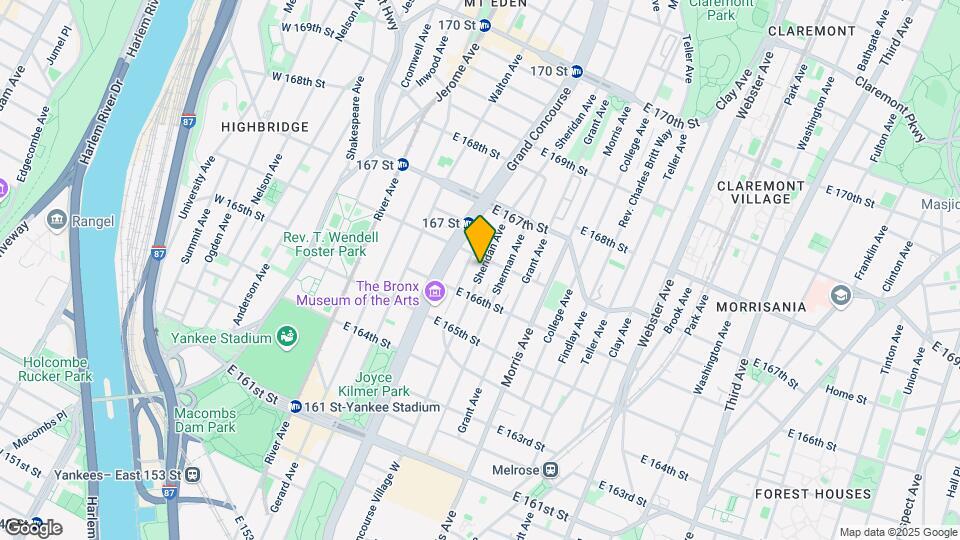 1125 Sheridan Ave Mapa y Detalles de la Ubicación