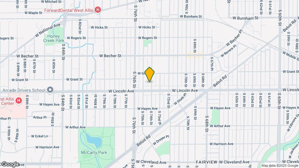 2247 S 74th St Map and Location Details
