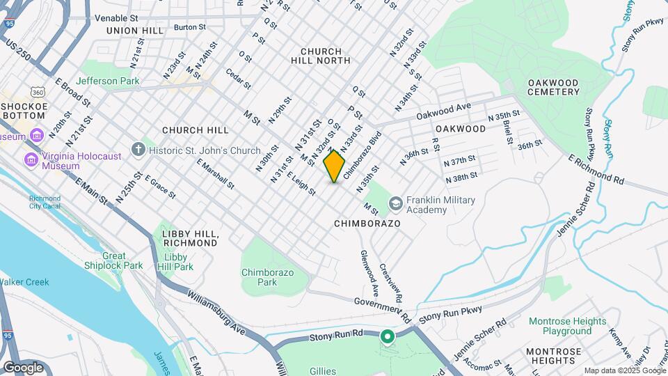 616 Chimborazo Blvd Map and Location Details