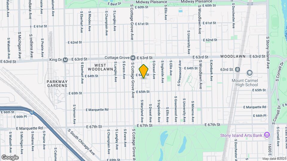 6417 S Maryland Ave Map and Location Details
