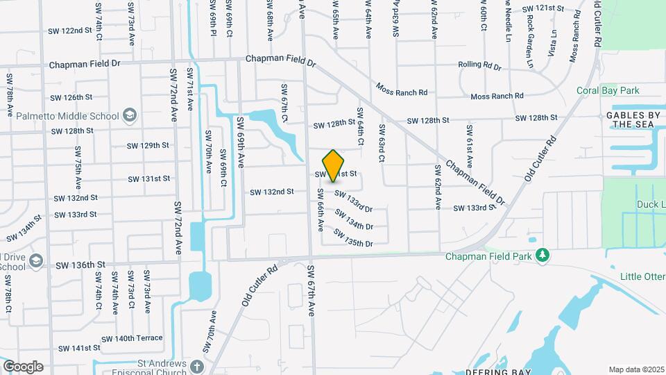 6525 SW 133rd Dr Map and Location Details
