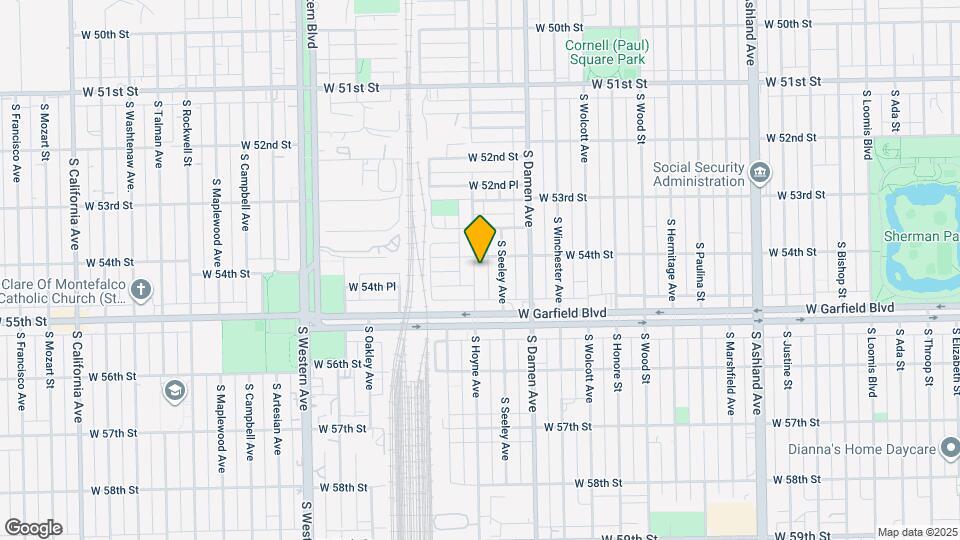 5415 S Hoyne Ave Map and Location Details