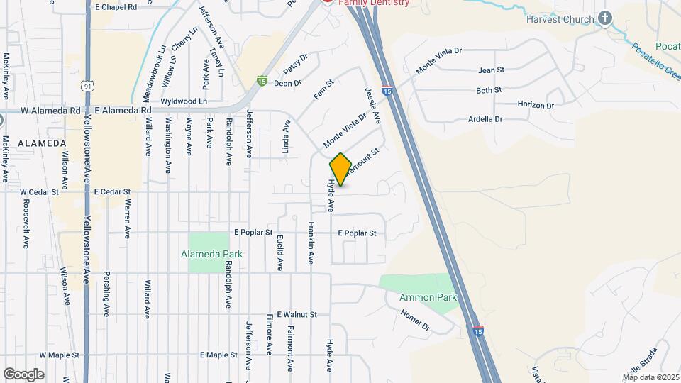 1310 E Cedar St Map and Location Details