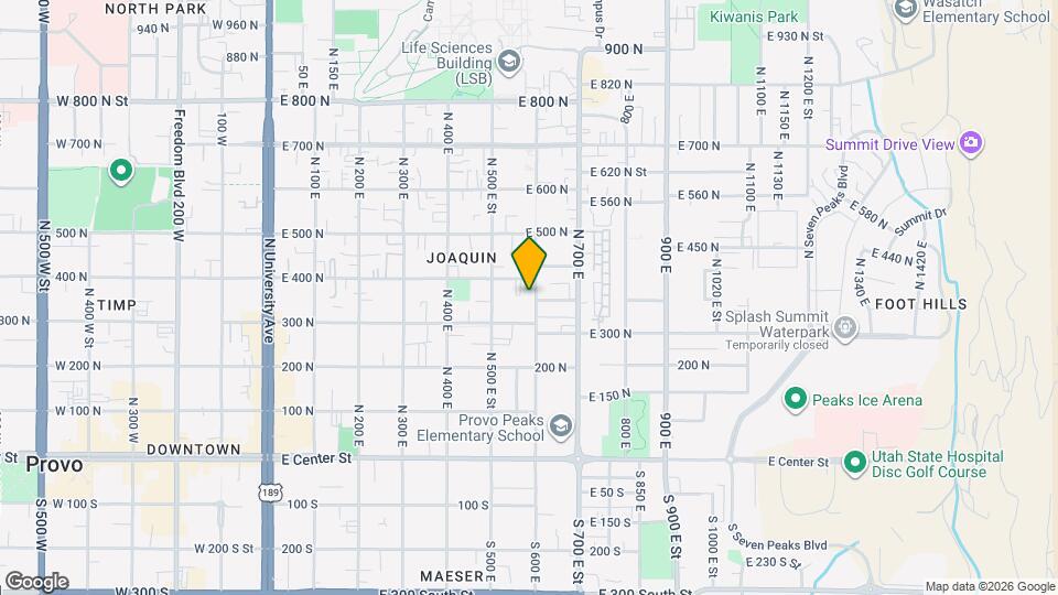 355 N 600 E Map and Location Details