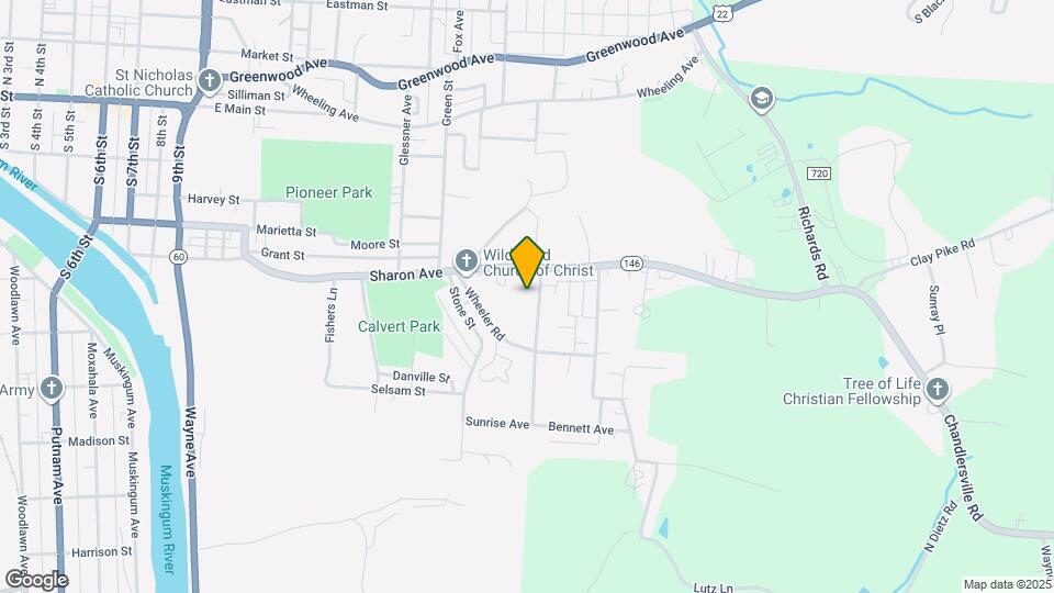 Zane Commons Map and Location Details