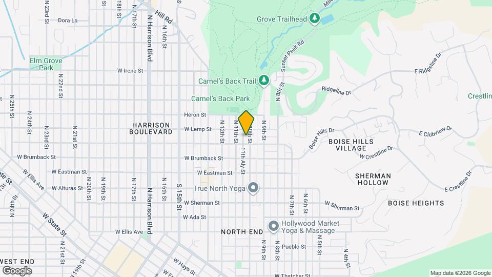 1909 N 10th St Map and Location Details