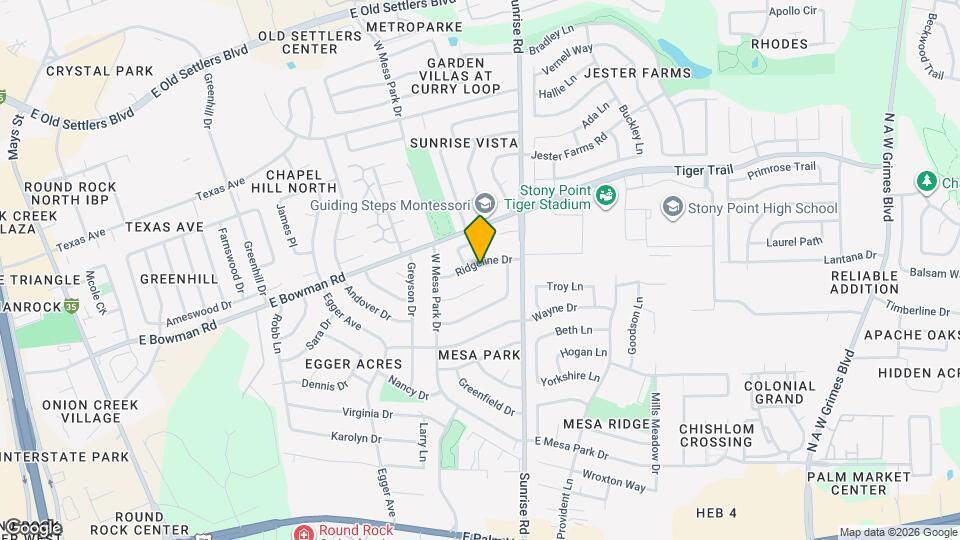 1005 Ridgeline Dr Map and Location Details