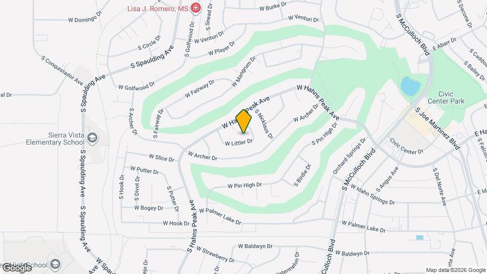 421 W Littler Dr Mapa y Detalles de la Ubicación