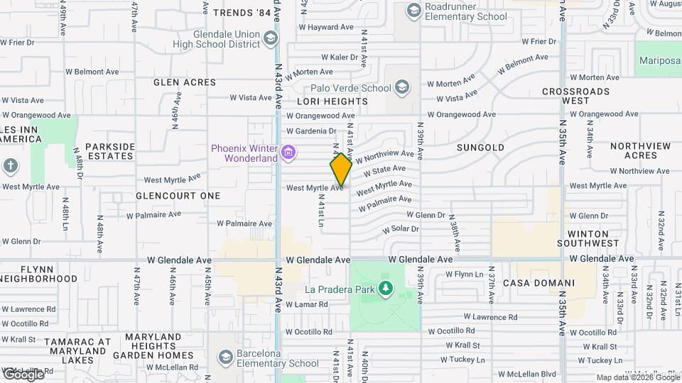 4109 West Myrtle Ave Map and Location Details
