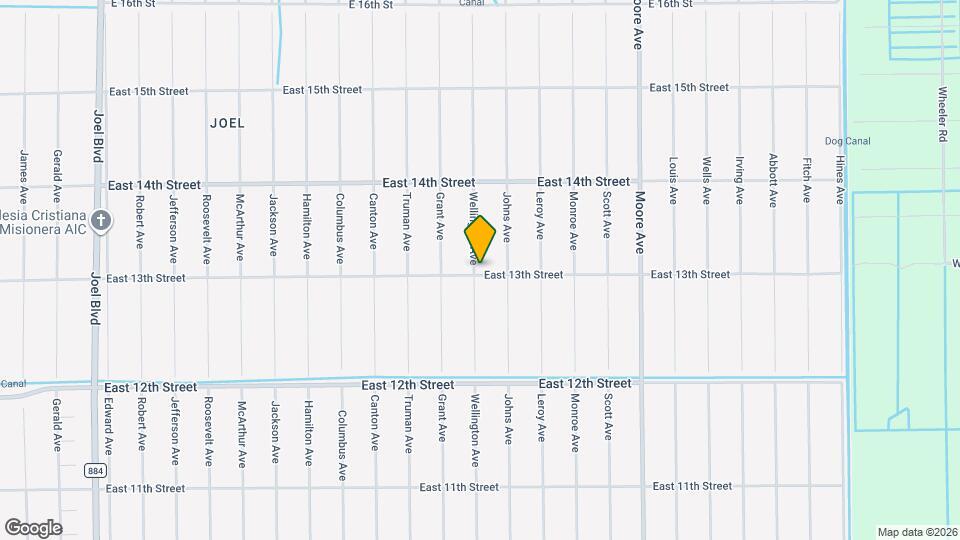 3501 East 13th Street Mapa y Detalles de la Ubicación