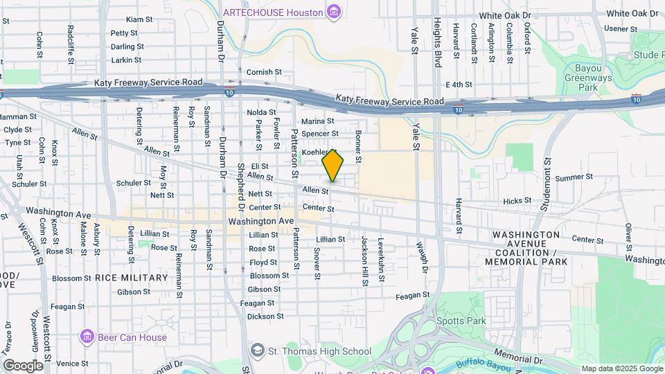 1203 Bonner St Map and Location Details