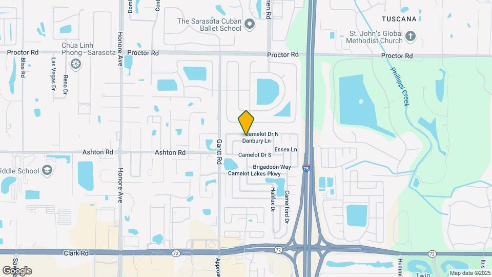5803 Danbury Ln Map and Location Details